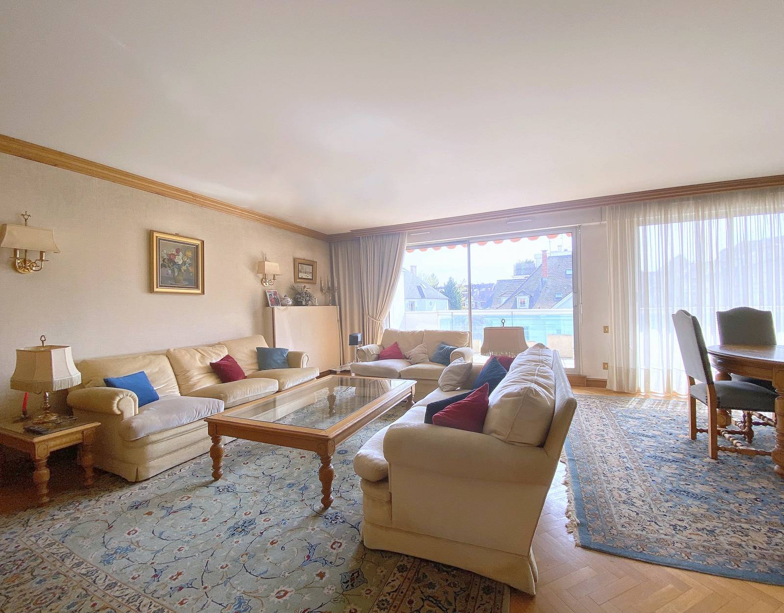 VENDU - EXCEPTIONNEL ORANGERIE RESIDENCE HYDE PARK ETAGE ELEVE 4 PIECES TERRASSE SUD GARAGES