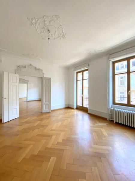 STRASBOURG - ORANGERIE - APPARTEMENT  BOURGEOIS CLIMATISE 7 PIECES 206 M² TERRASSE 37M² POSS. GARAGE