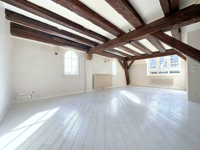 VENDU - RARE – STRASBOURG - CENTRE HISTORIQUE PETITE FRANCE VUE DEGAGEE EAU – DERNIER ETAGE - APPARTEMENT 5 PIECES 129 M².